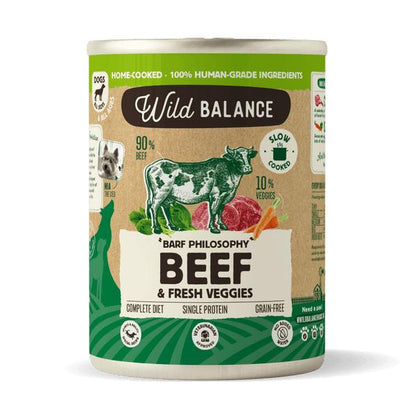 BARF-blikje kalfsvlees voor honden Wild Balance 400 g