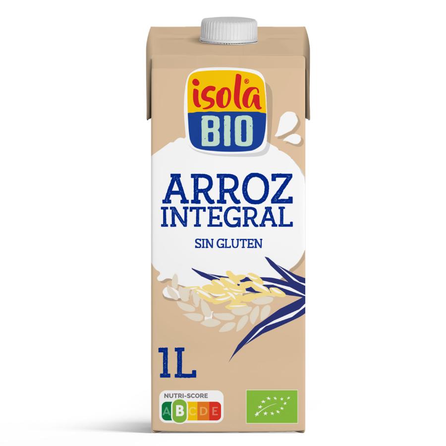 Glutenfri ekologisk dryck av fullkornsris Isola Bio 1 l