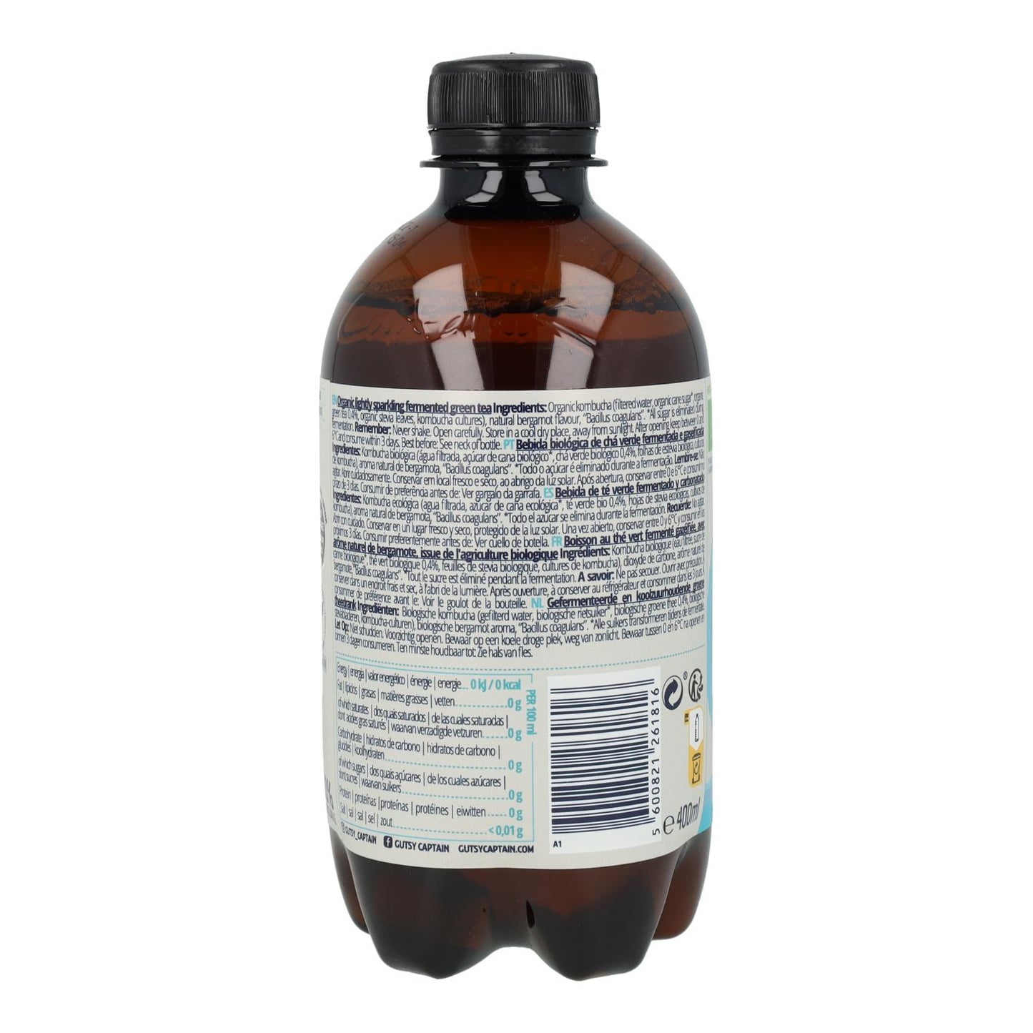 Kombucha Zero Original BIO Captain Kombucha 400 ml