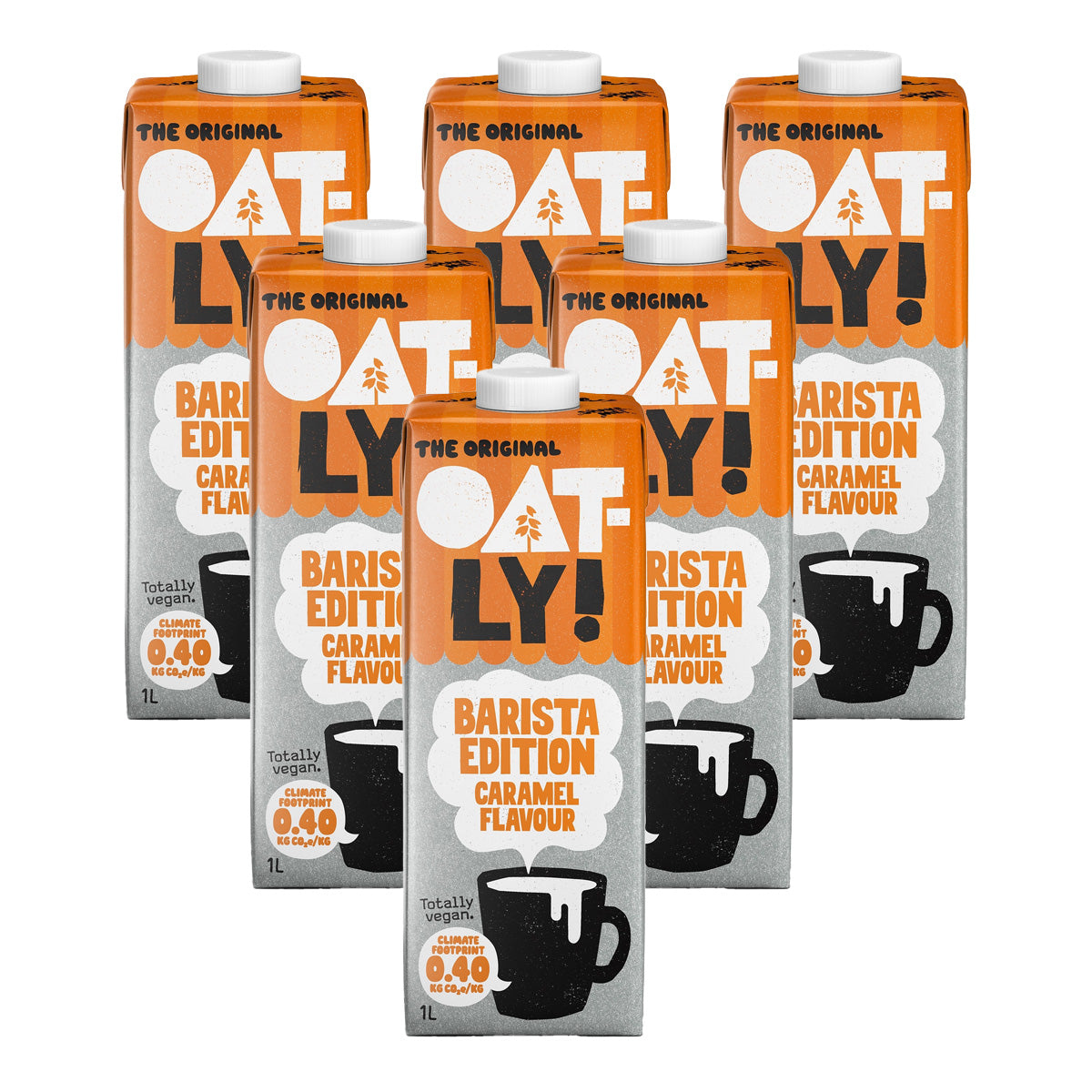 Zestaw 6x Napój Barista owsiany i karmelowy Oatly 1 l