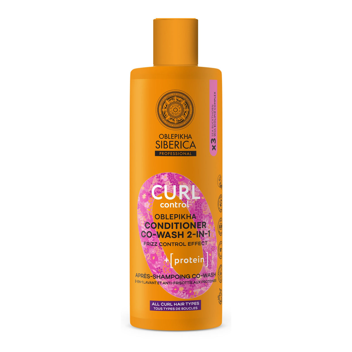Odżywka 2 w 1 z proteinami „CURL CONTROL”, Natura Siberica, 400 ml