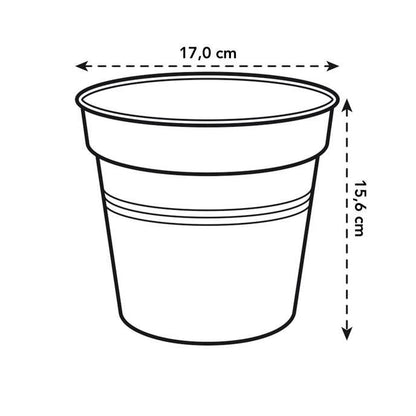 Vaso Green Basics Elho Verde 21 cm