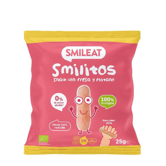 Smilitos Gusanitos de Fresa y Platano ECO Smileat 25gr