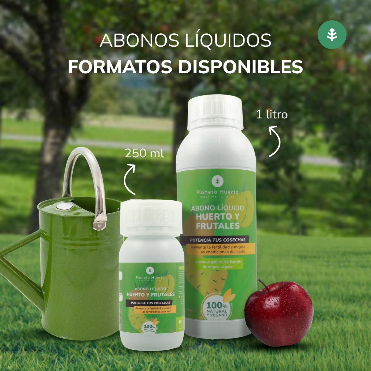 Concime liquido per frutteti e alberi da frutto Planeta Huerto 1 l
