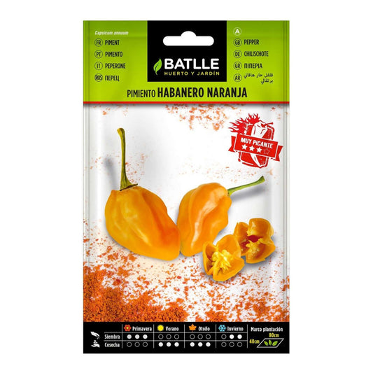 Batlle orange habanero pepper seeds