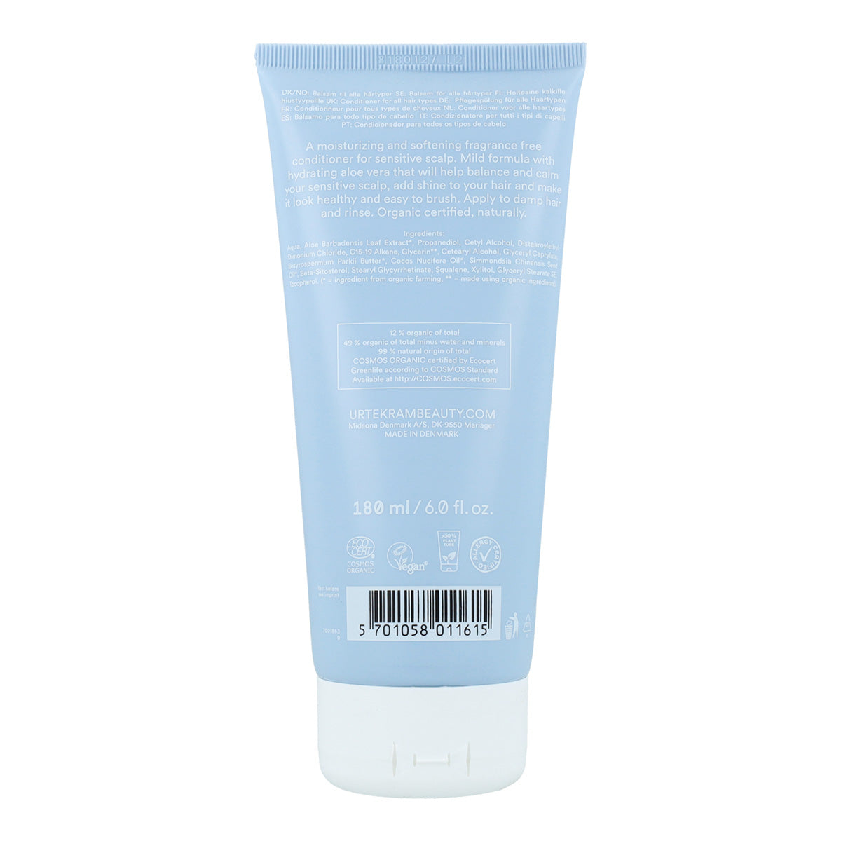 Frei von Duftstoffen Conditioner Urtekram 180 ml