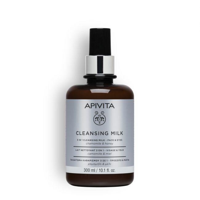 PROMO Apivita 3-in-1 Facial and Eye Cleansing Milk 300 ml