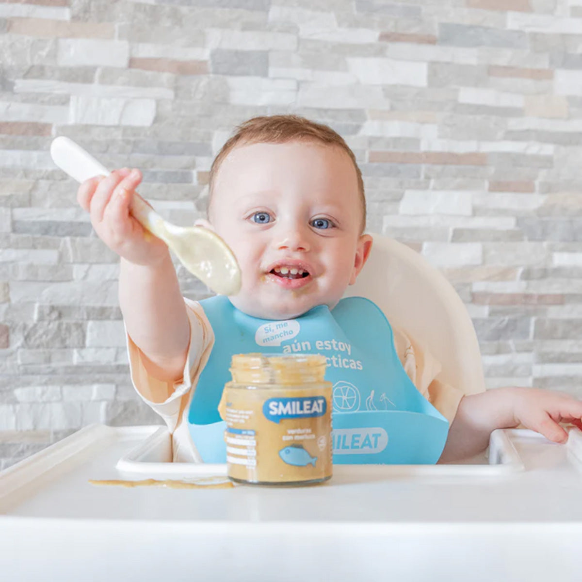 Bio-Gläschen mit Gemüse und Seehecht +6 Monate Smileat 230 g