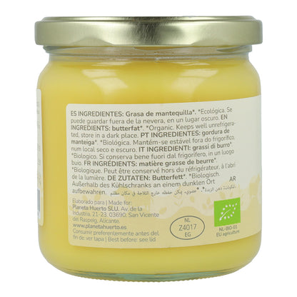Ghee mantequilla clarificada ECO Planeta Huerto 300 g