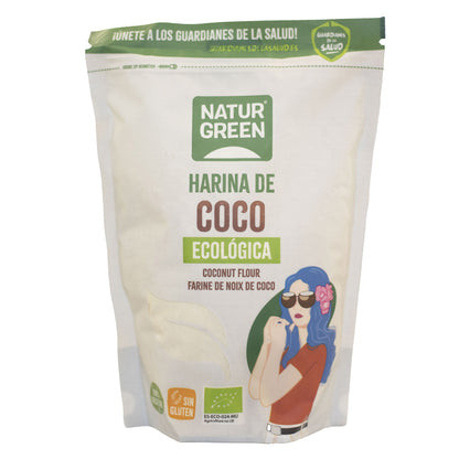 Pack of 2 x NaturGreen Gluten-Free Organic Coconut Flour 500 g