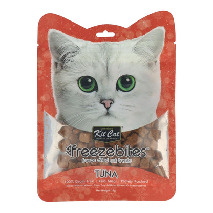 Kit Cat FreezeBites - Thon 15 g Snack lyophilisé naturel pour chats
