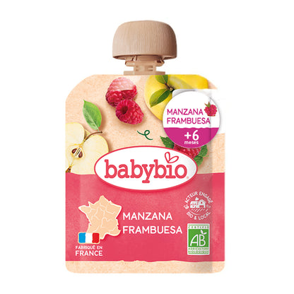 Beutel mit Apfel und Himbeere (ab 6 Monaten) BabyBio 90 g