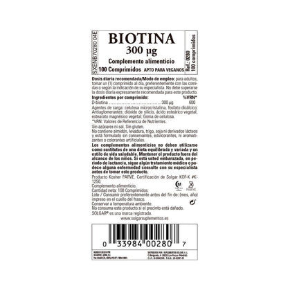 Biotyna, 100 tabletek po 300 μg