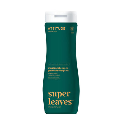 Super Leaves Energising Shower Gel - Orange Leaves, Attitude, 473 ml