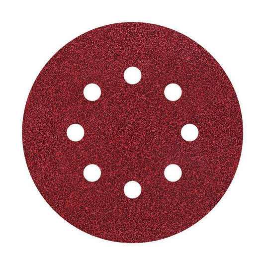 25 dischi abrasivi adesivi perforati Ø 125 mm Wolfcraft Grana 40