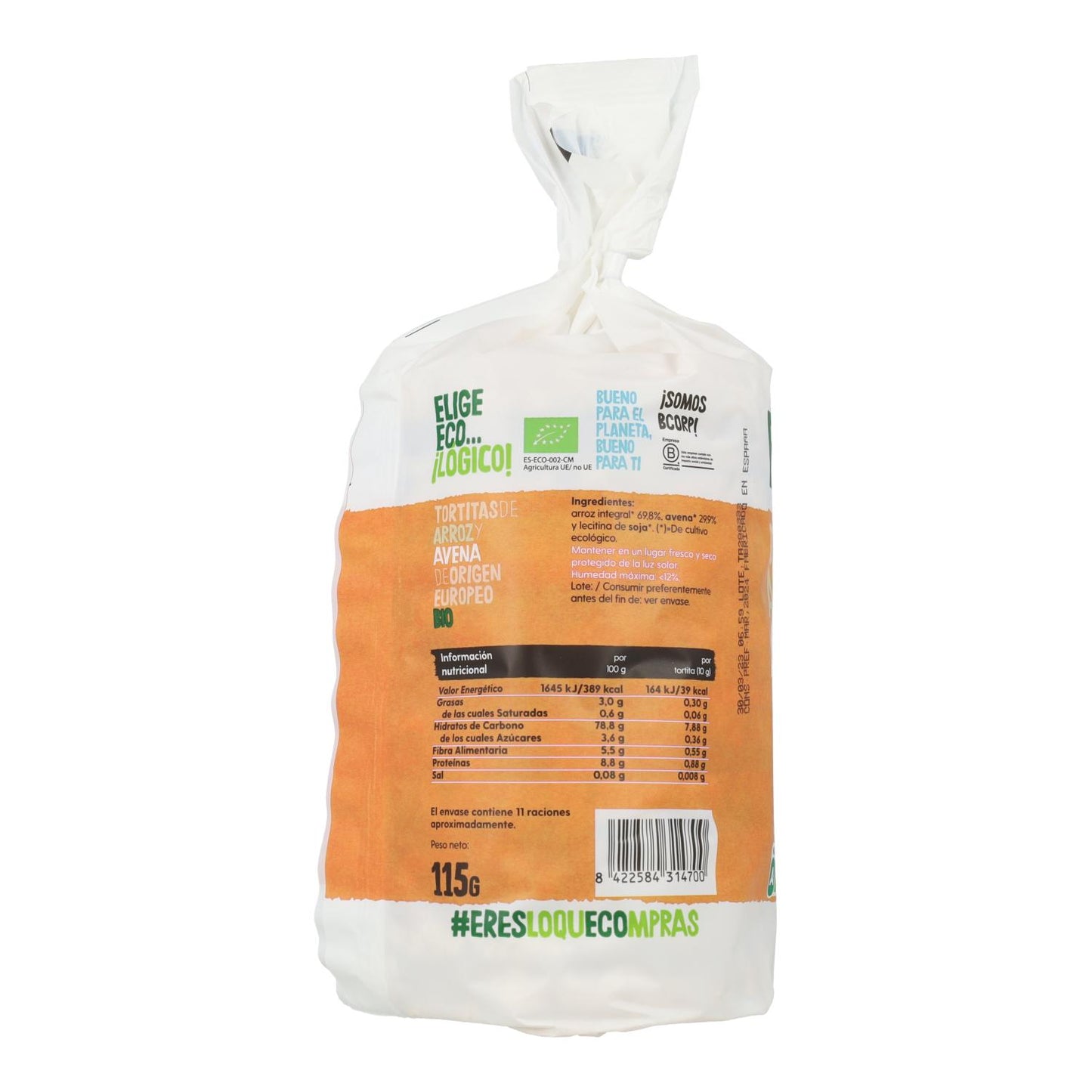 Ecocesta Bio-Reis- und Haferkekse 115 g