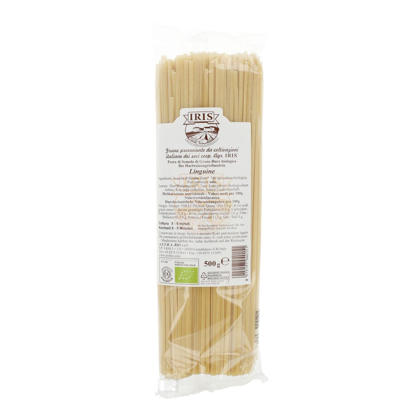 Linguine aus Bio-Weizen Iris 500 g
