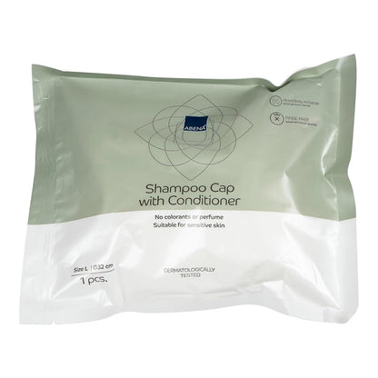 Bonnet avec shampooing et après-shampooing sans rinçage Abena 1 unité