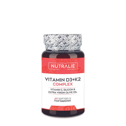 Nutralie Vitamin D3+K2 Complex 10000 IE + Vit C 60 kapslar