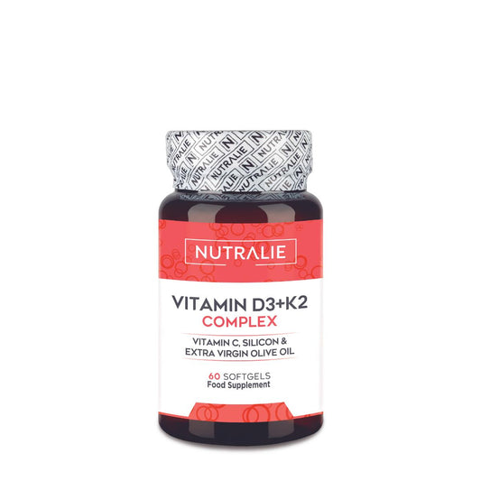 Nutralie Vitamin D3+K2 Complex 10000 IE + Vit C 60 kapslar