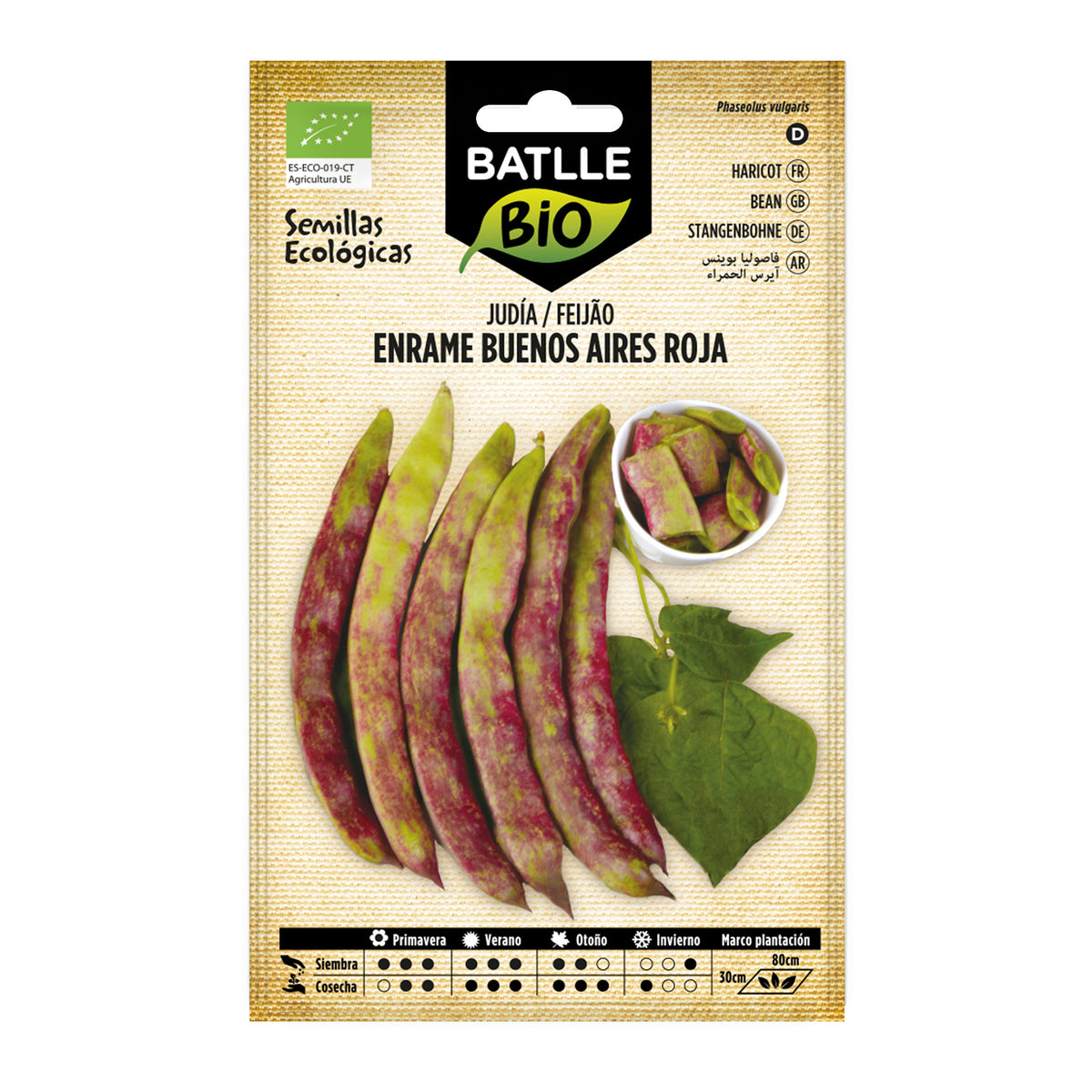 Ekologiczne nasiona fasoli Buenos Aires czerwonej Batlle