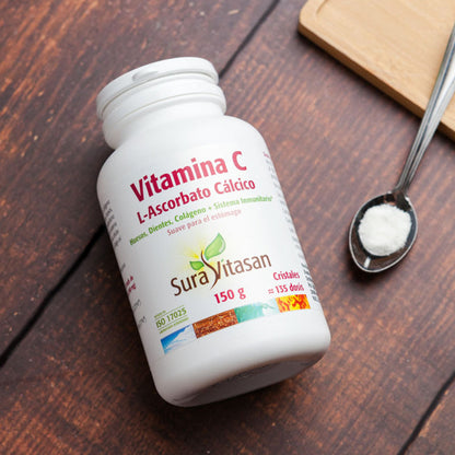 Vitamina C L-Ascorbato, Sura Vitasan, 150 g