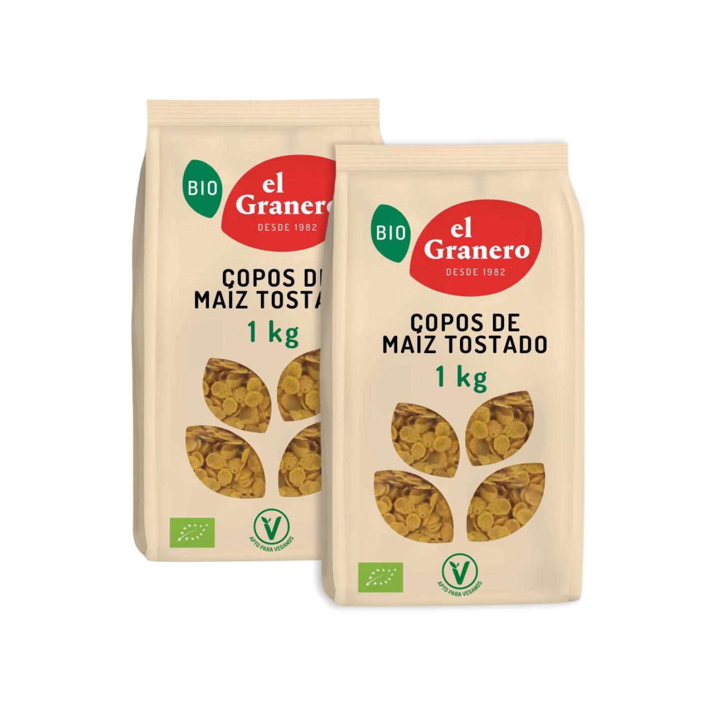 2er-Packung El Granero geröstete Cornflakes, 1 kg 