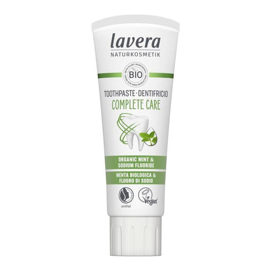 Complete Care Toothpaste with Organic Mint Fluoride & Sodium Fluoride, Lavera 75 ml