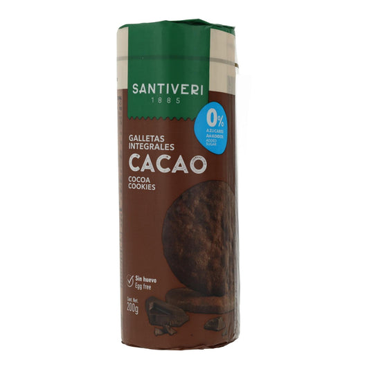 Volkorenkoekjes Cacao 0% suiker Santiveri 200 g