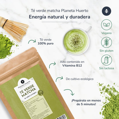 Pack 2x Matcha Tea Powder ECO Planet Garden 70 g