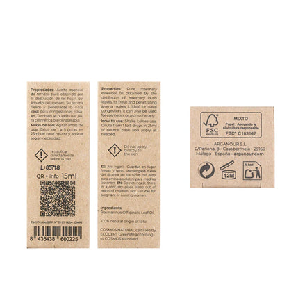100 % ren eterisk rosmarinolja Arganour 15 ml