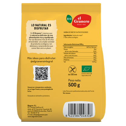 Bio-Maismehl glutenfrei El Granero 500 g