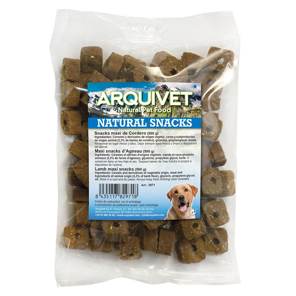 Natürlicher Snack für große Hunde mit Lammfleisch Arquivet  500 g