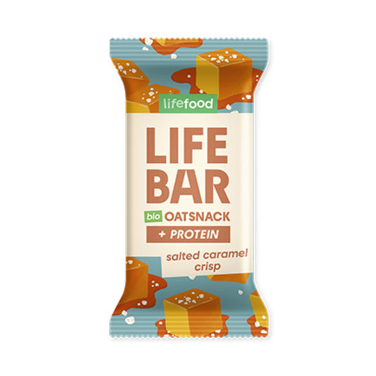 Proteinbar med havre Salted Caramel Crisp Life Food 40 g Lifebar