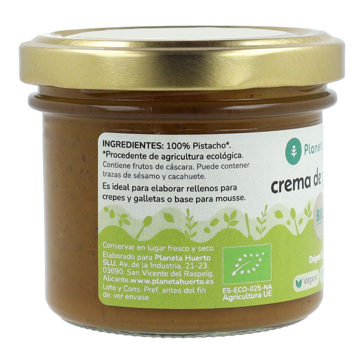 Lot de 2 pots de crème de pistache 100 % bio Planeta Huerto 100 g