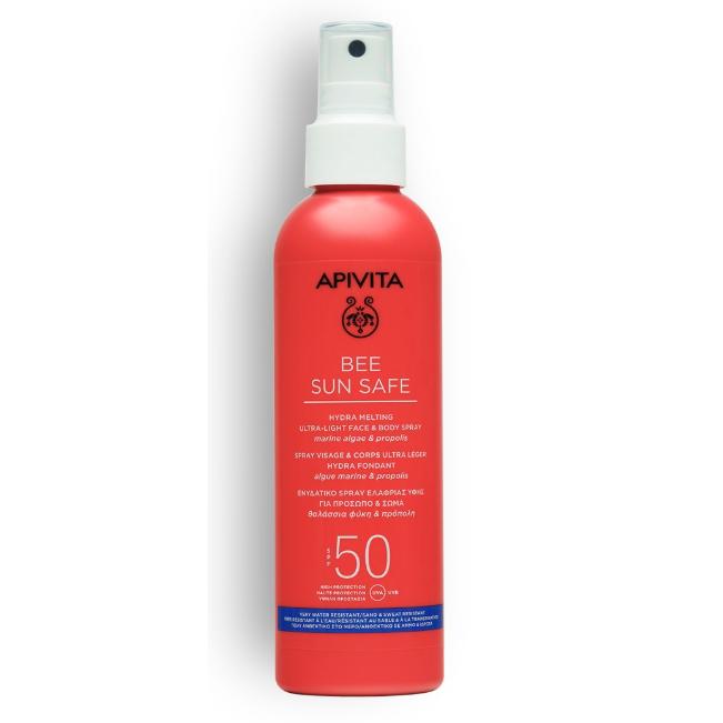 Zonnebrandspray Hydra Melting SPF50 Apivita 200 ml