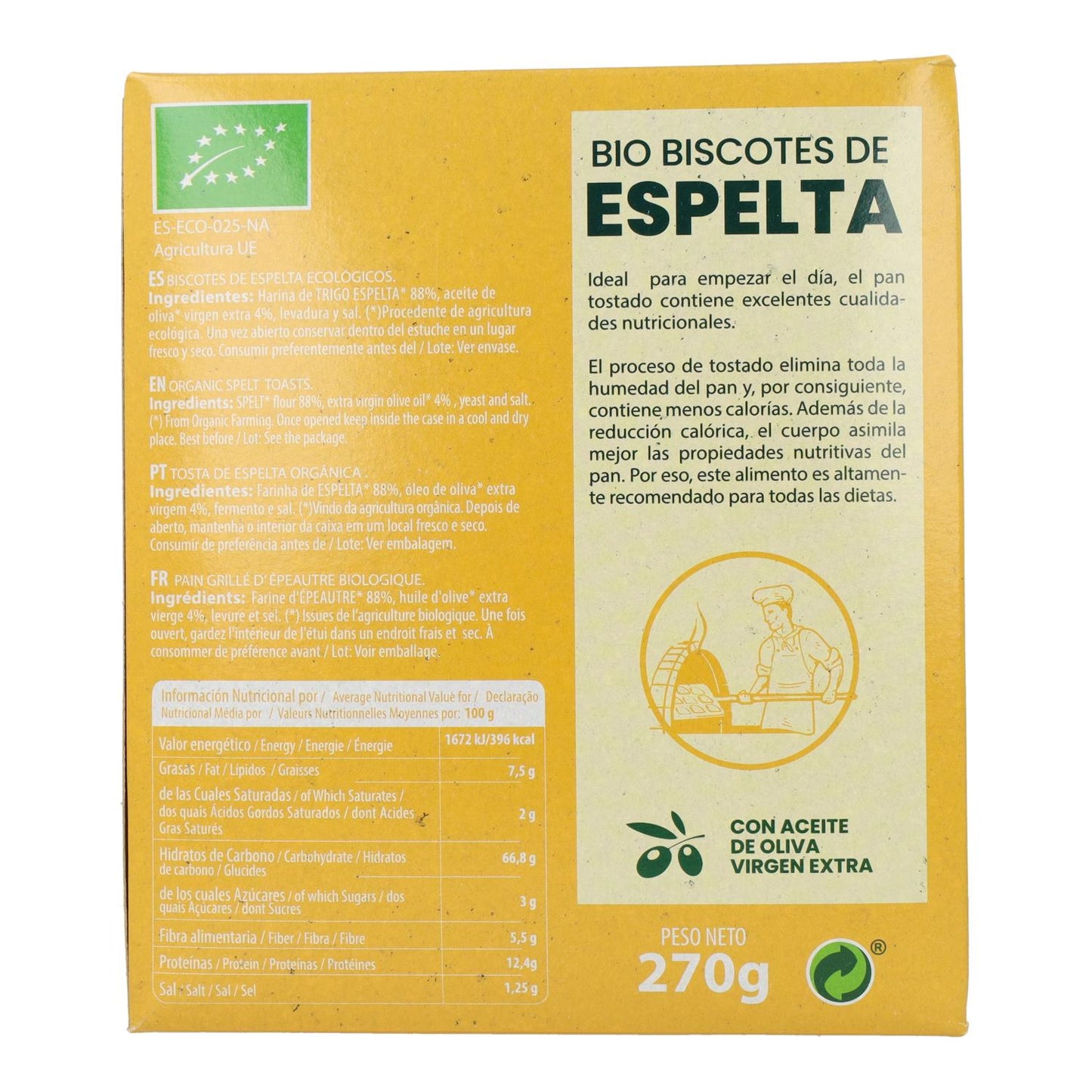 Bio-Dinkelkekse von Sol, 270 g