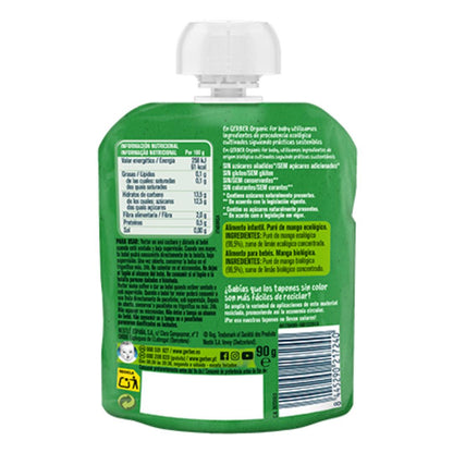 Sachet de purée de fruits bio pour bébés à la mangue Gerber 90 g GERBER Organic Mango