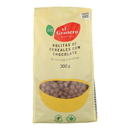 Bolitas de Cereales con Chocolate El Granero, 300g