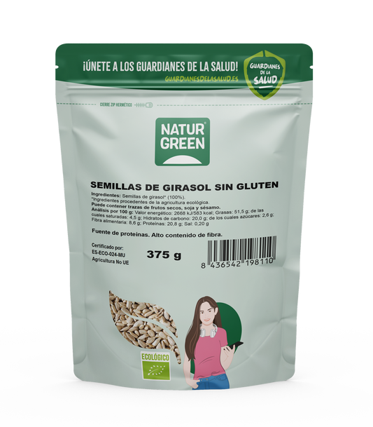 Biologische zonnebloempitten Naturgreen 225 g