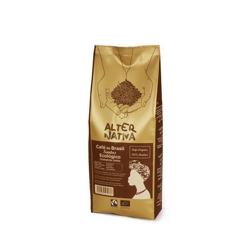 Café en grains d'origine Brésil Santos BIO 500g