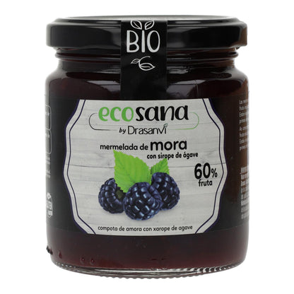 Ecosana Bio-Brombeermarmelade Extra, zuckerfrei, 260 g