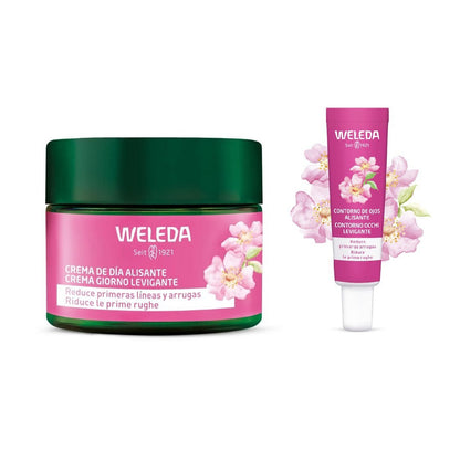 Routine voor gladde huid - Oogcontour + dagcrème, Weleda