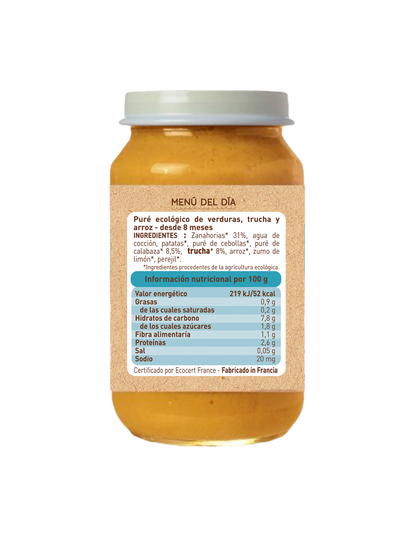 Potje groenten en forel (vanaf 6 maanden) babybio 200 g