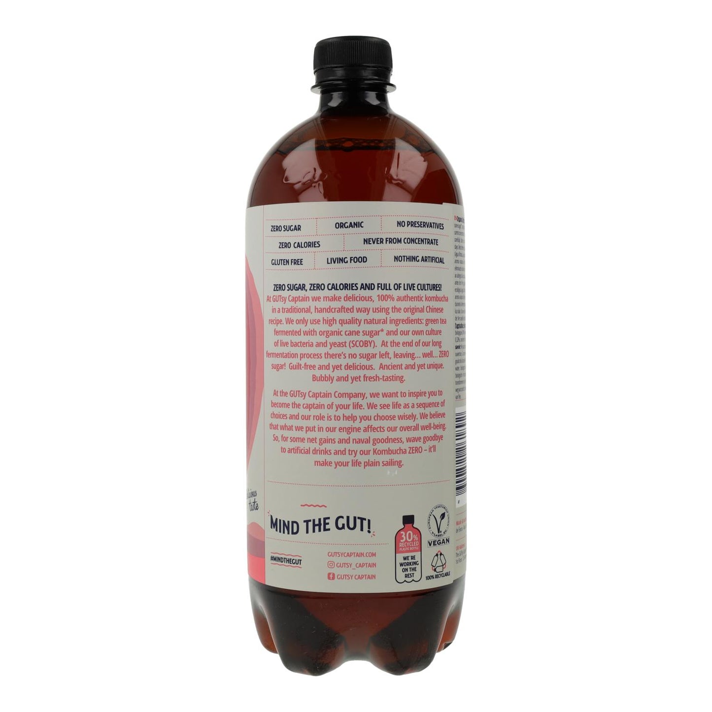 Confezione da 6 Kombucha Zero Lampone Bio 1 L