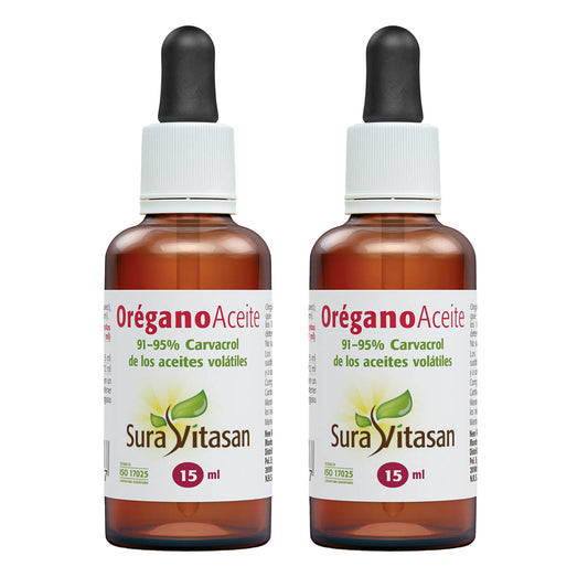 Pack of 2 Wild Oregano Oil, Sura Vitasan, 15 ml
