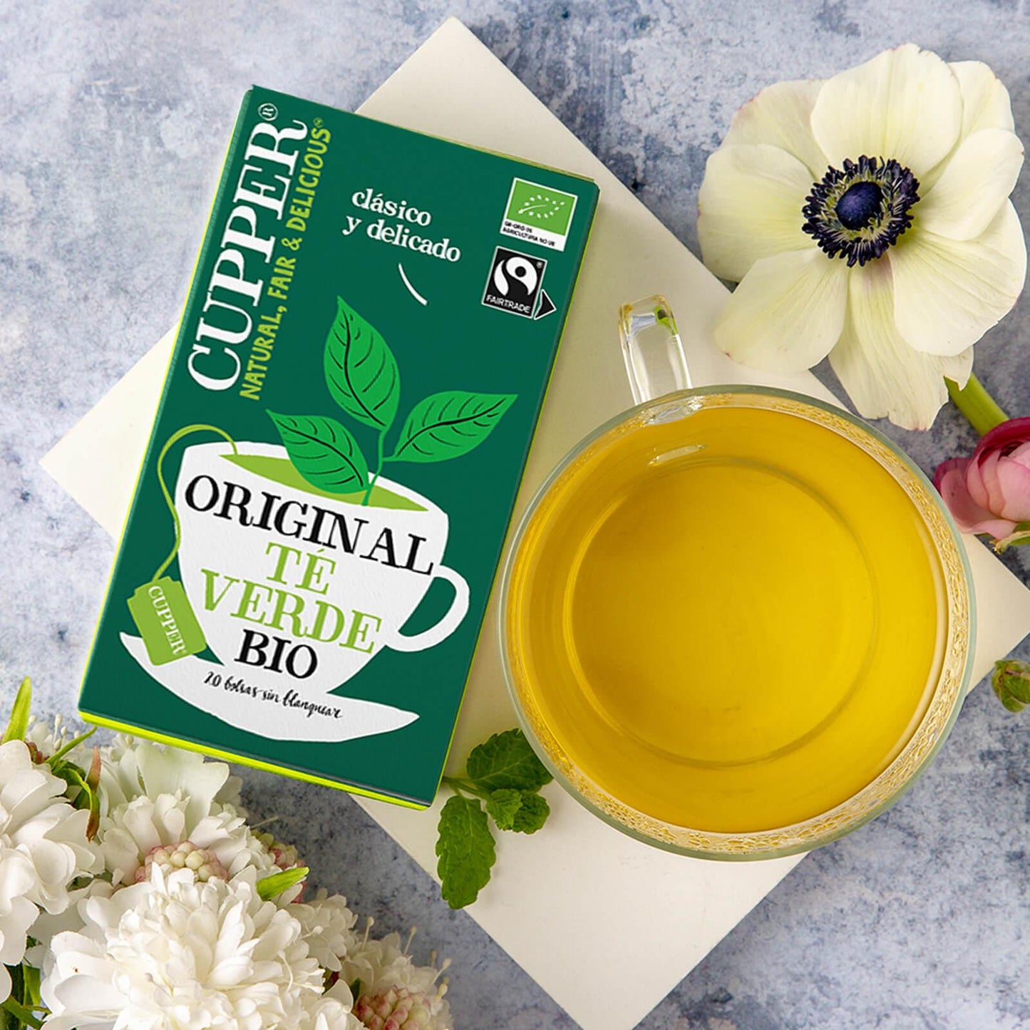 Cupper Bio Classic Grüner Tee, 20 Teebeutel 