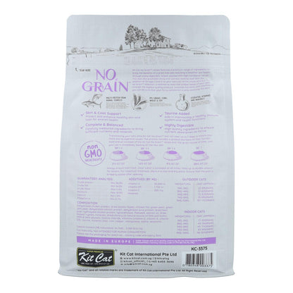 Kit Cat No Grain Cat Food - Tonijn & Zalm 1 kg Natuurlijk kattenvoer