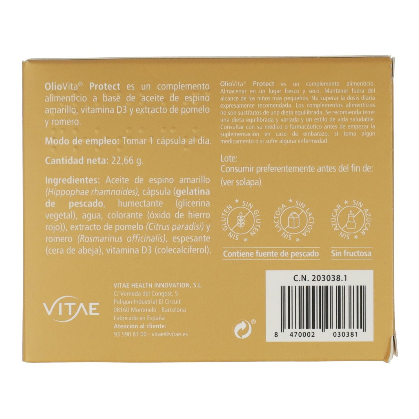 Oliovita Protect Vitae 30 kapslar