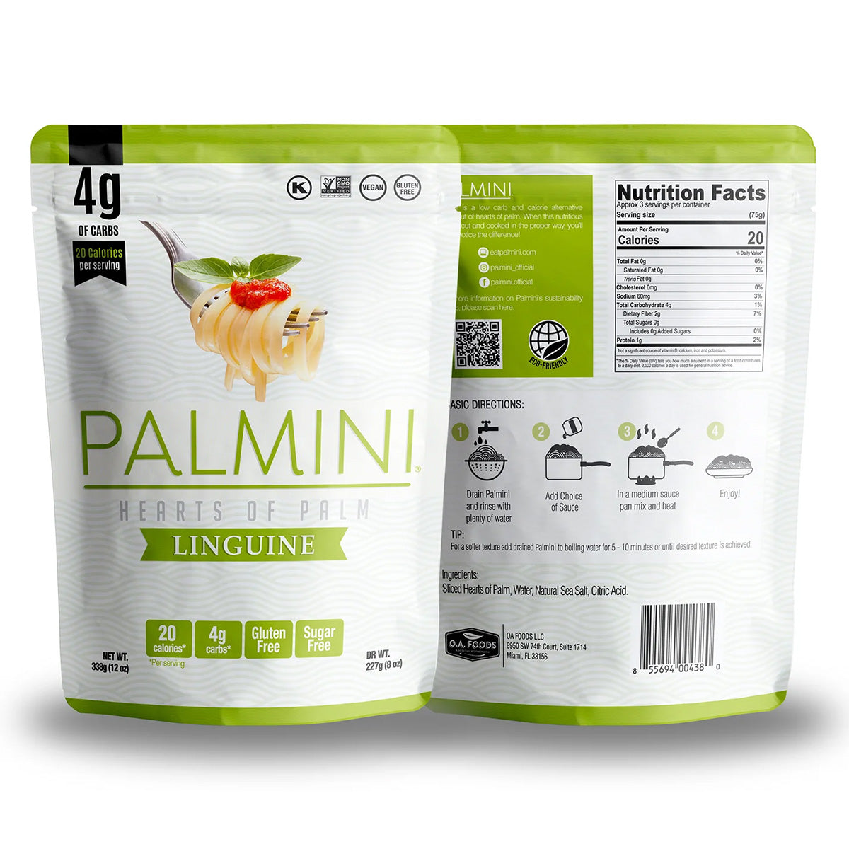 Pasta Linguine di palmiere Palmini 338 g